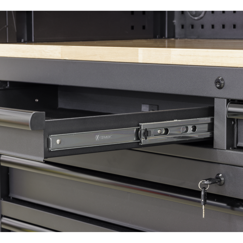 Sealey AP6203BE Superline PRO Black Edition Top Hutch  2 Drawer Riser 1549mm