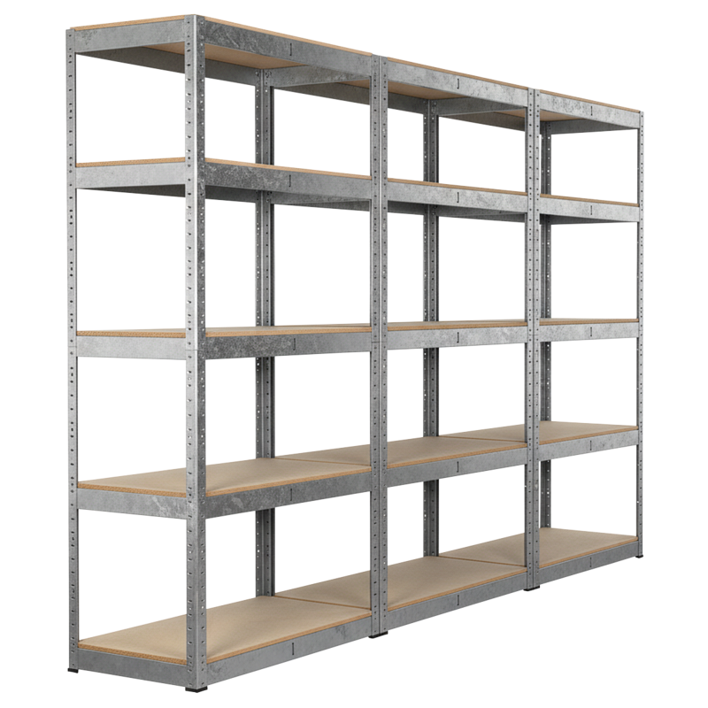 Sealey AP6350GSCOMBO1 Racking Unit with 5 Shelves 350kg Capacity Per Level - Set of 3