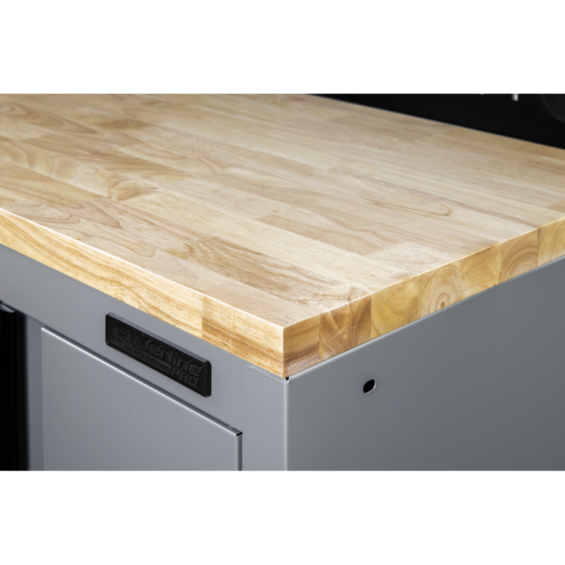 Sealey APMS30WC Superline PRO Black Edition Rubber Wood Worktop 2040mm