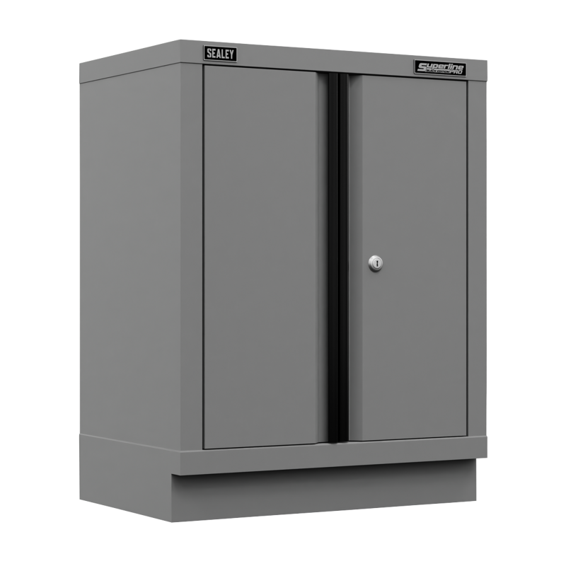 Sealey APMS33BE Superline PRO Black Edition Modular Floor Cabinet 2 Door 680mm