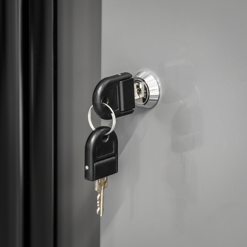 Sealey APMSBESTACK01SS Superline PRO Black Edition Storage System with Stainless Worktop 3.24m