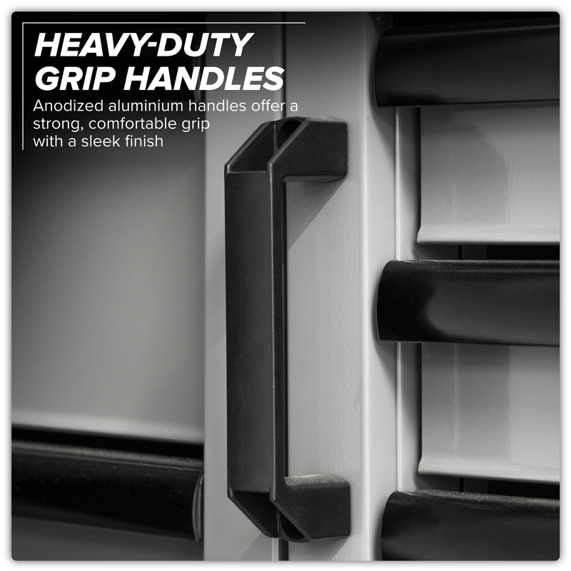 Sealey APMSBESTACK01W Superline PRO Black Edition Storage System with Rubber Wood Worktop 3.24m