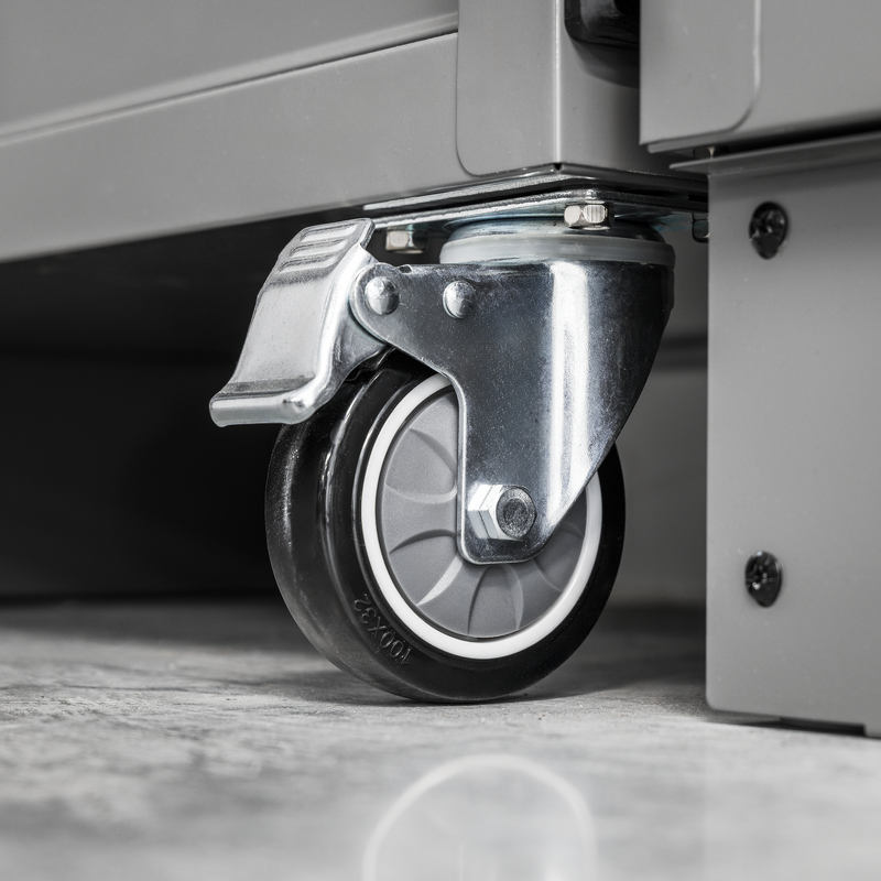 Sealey APMSBESTACK03W Superline PRO Black Edition Storage System with Rubber Wood Worktop 2.04m