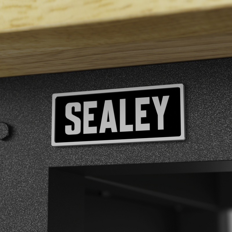 Sealey APMWB60COMBOW Superline PRO Modular Workbench with Pegboard Back Panel Wooden Worktop 1525mm