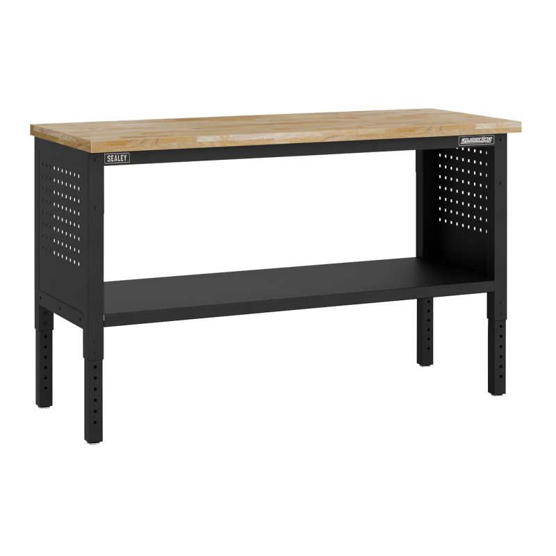 Sealey APMWB60COMBO2W Superline PRO Modular Workbench with 3 Drawers  Cupboard Wooden Worktop 1525mm