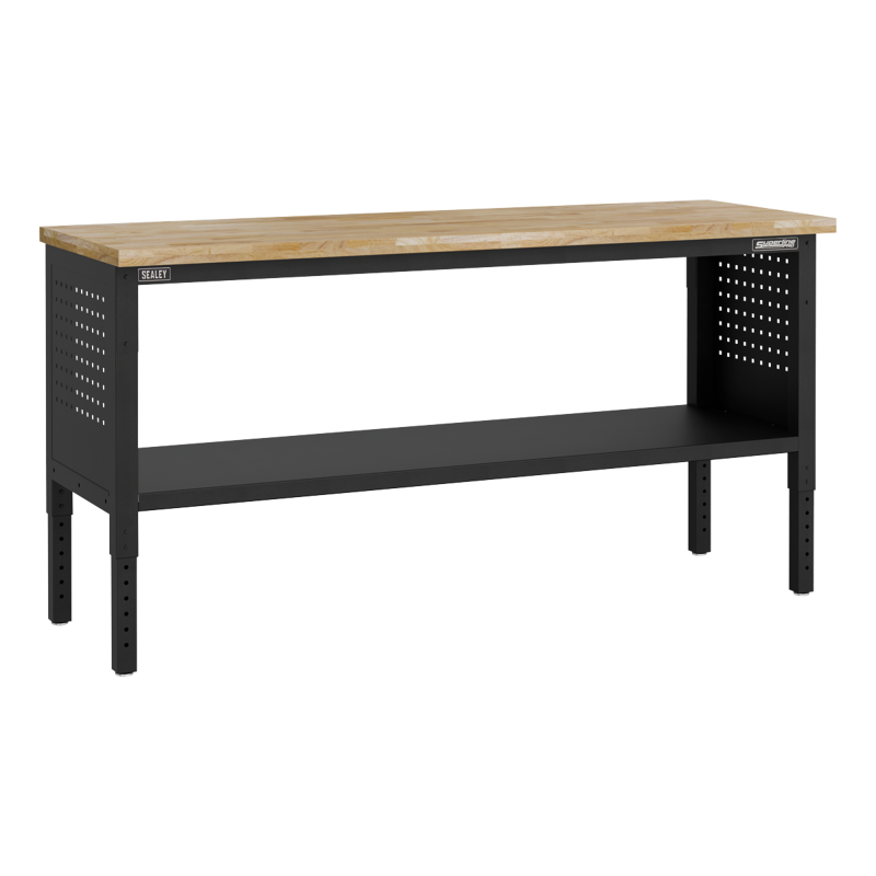 Sealey APMWB72COMBO2W Superline PRO Modular Workbench with 6 Drawers Cupboard Wooden Worktop 1830mm