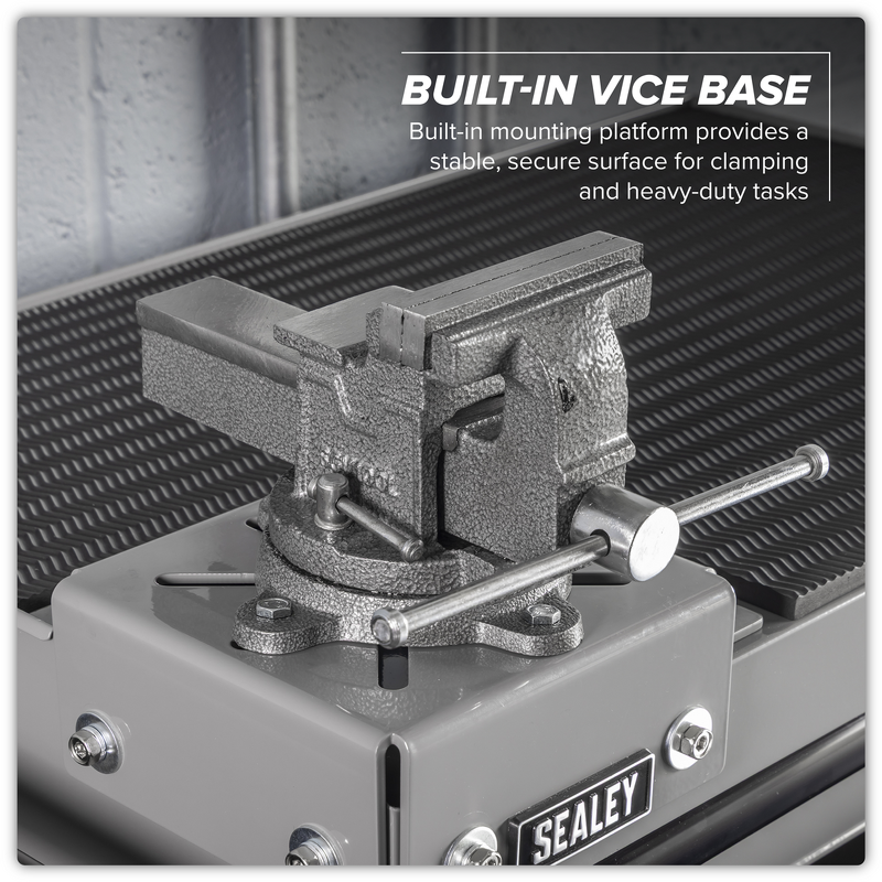 Sealey APMWS2COMBO Superline PRO Rollcab 6 Drawer with SG Swivel Base 100mm Vice