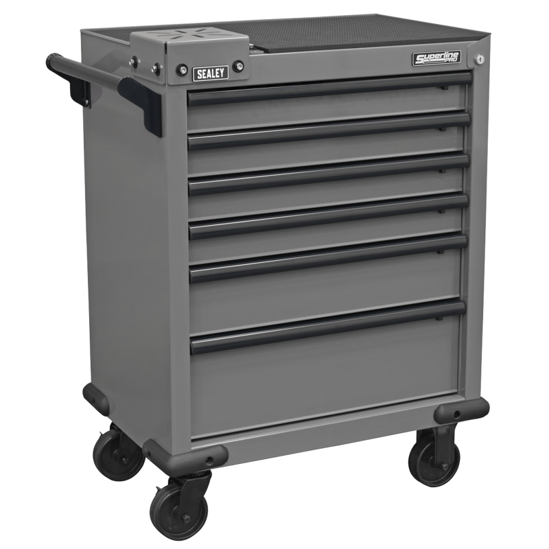 Sealey APMWS2 Superline PRO Rollcab 6 Drawer with Vice Base - Grey/Black