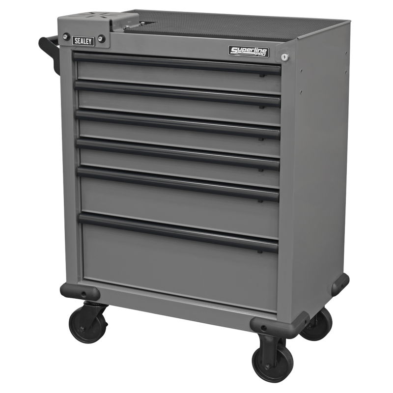Sealey APMWS2 Superline PRO Rollcab 6 Drawer with Vice Base - Grey/Black