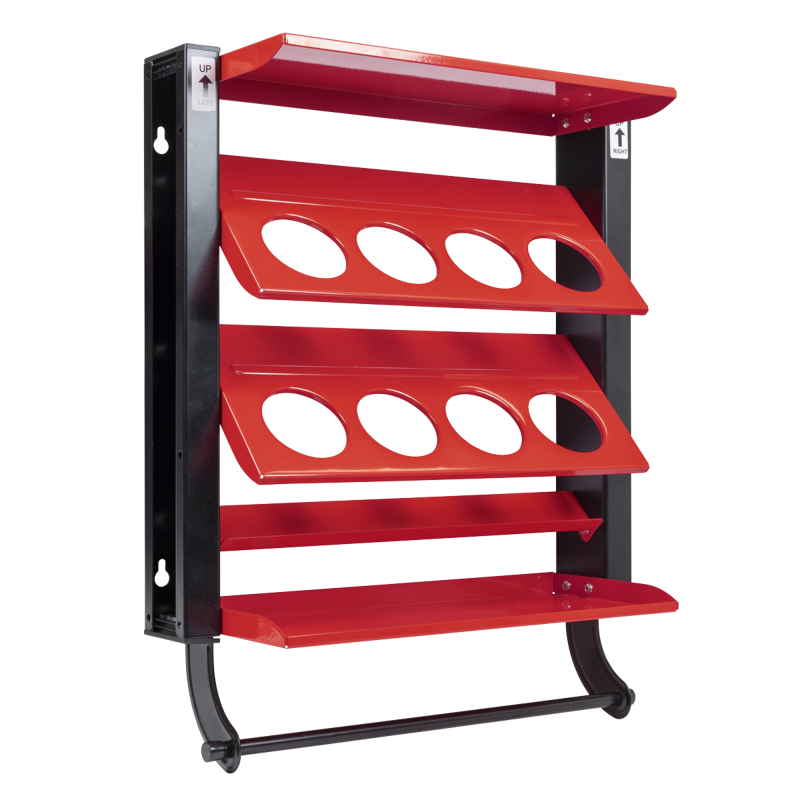 Sealey APSCR8 Spray Can Storage Rack with 8 Can Holders