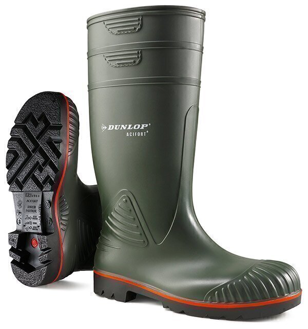 Acifort Heavy Duty Full Safety Wellington Green 10