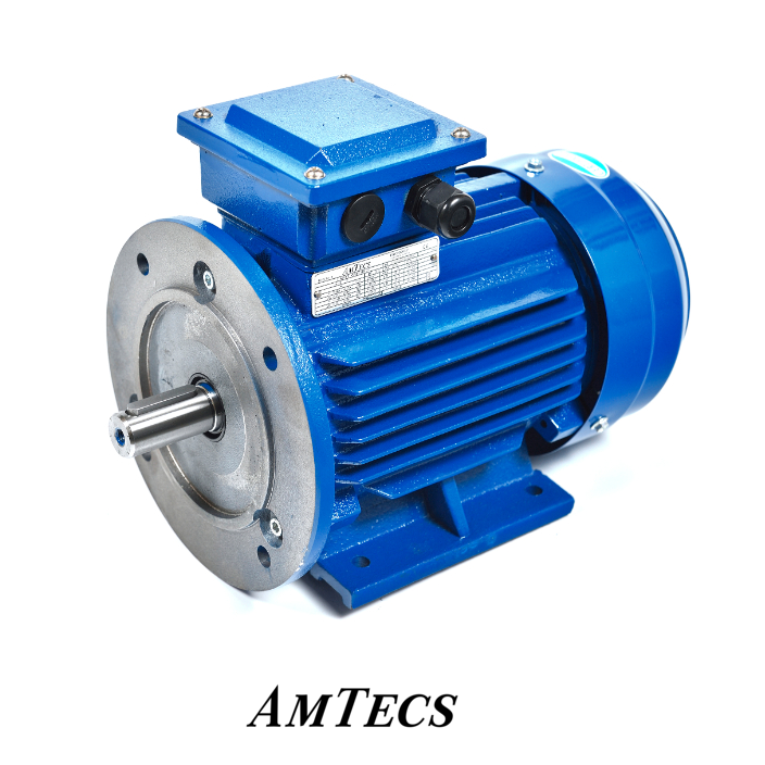 Amtecs IE3 1.5kW 3ph 2 Pole B35 Foot & Flange Mount, 90S Frame, Cast Iron Electric Motor