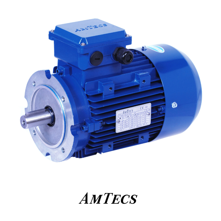 Amtecs IE3 2.2kW 3ph 6 Pole B14L Large Face Mount Aluminium Electric Motor, 112M Frame