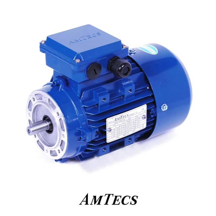 Amtecs IE3 3kW 3ph 4 Pole B14S Face Mount Aluminium Electric Motor, 100L Frame