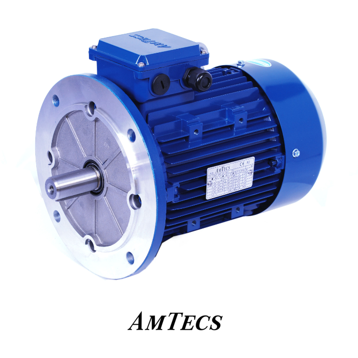 Amtecs IE3 Aluminium Electric Motor 7.5kW 3ph 2 Pole B5 Flange Mount, 132S Frame, 400/690V