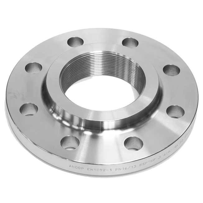 2.1/2inch BSPT PN25/40 Type 13 Raised Face Bossed Screwed Flange Stainless Steel 316L
