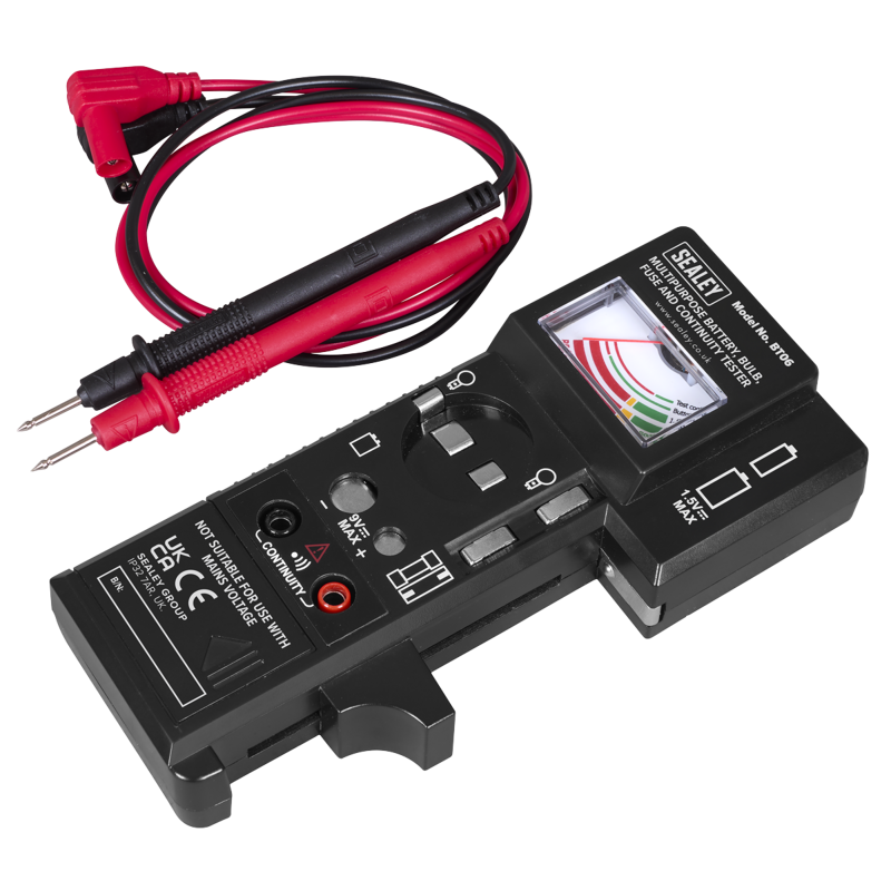 Sealey BT06 Multipurpose Battery, Bulb, Fuse  Continuity Tester