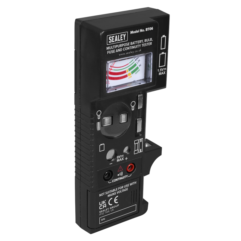Sealey BT06 Multipurpose Battery, Bulb, Fuse  Continuity Tester
