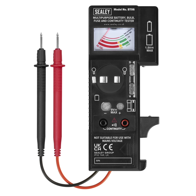 Sealey BT06 Multipurpose Battery, Bulb, Fuse  Continuity Tester