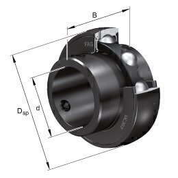 UC211-32 2inch FAG Bearing Insert - Black Series