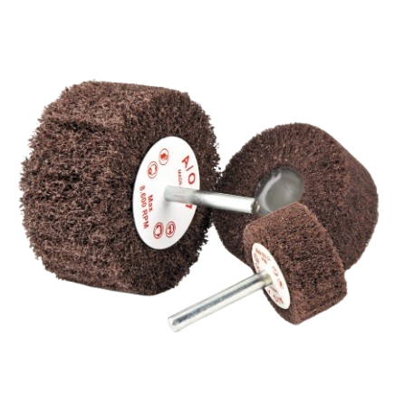 Bibielle 60x30mm A/O Medium Non Woven Wheels on 6mm Shaft (Pack of 10)