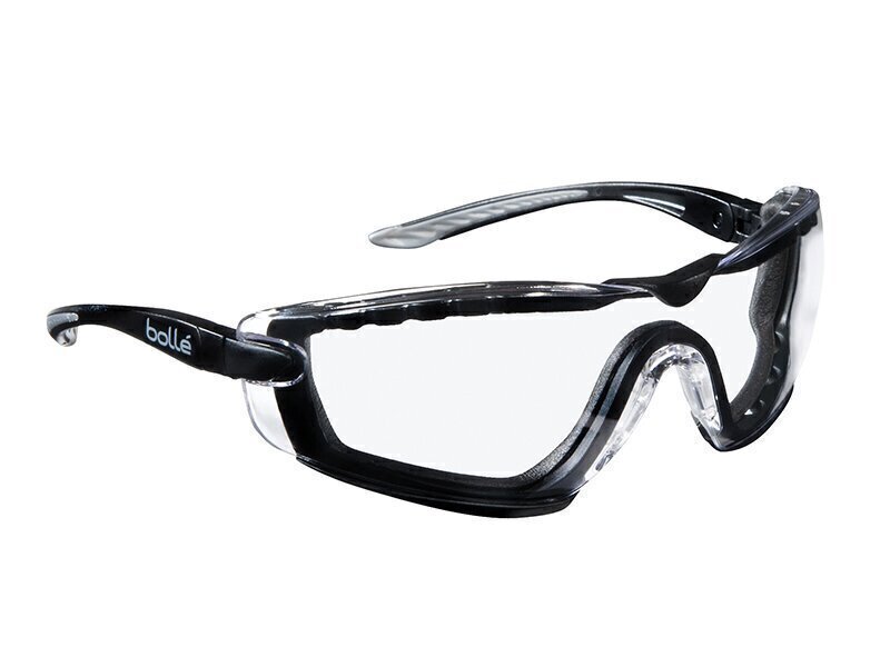 Bolle Safety Cobra Psi Platinum Safety Glasses With Foam Arms Clear