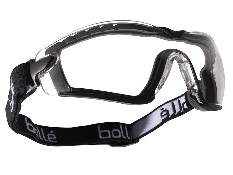Bolle Safety Cobra Psi Platinum Safety Glasses With Strap Clear