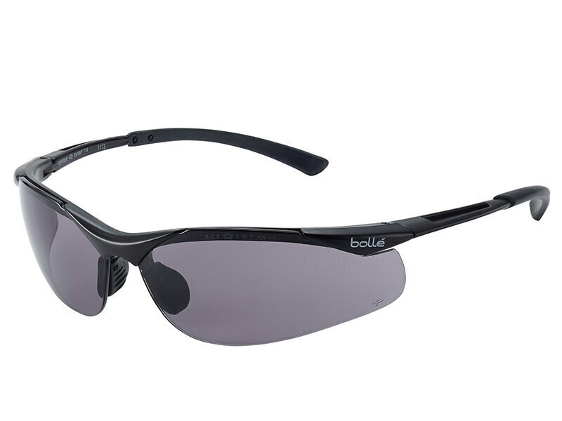 Bolle Safety Contour Platinum Safety Glasses - Smoke