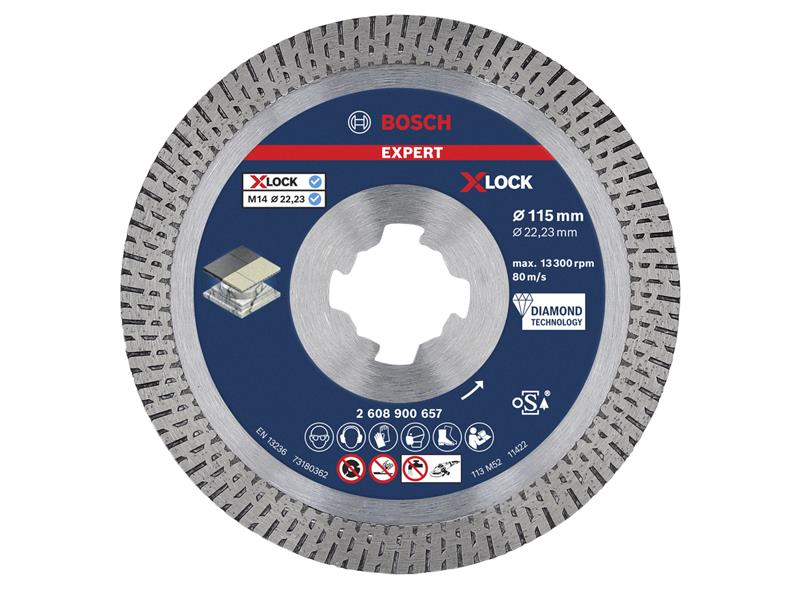 Bosch Powertool Accessories EXPERT Hard Ceramic Diamond Cutting Disc 115 x 22.23mm