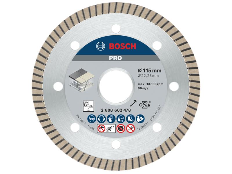 Bosch Powertool Accessories PRO Ceramic Diamond Cutting Disc 115 x 22.23mm