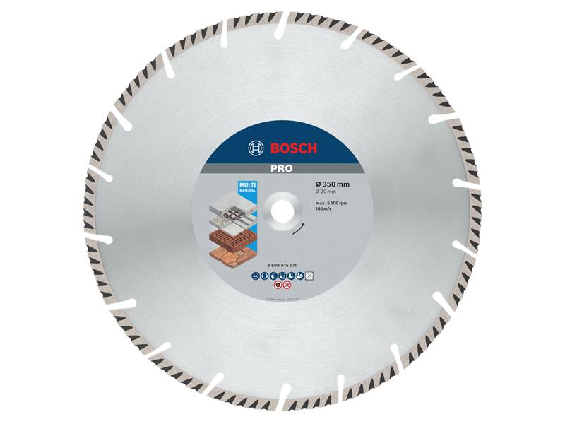 Bosch Powertool Accessories PRO Multi Material Diamond Cutting Disc 350 x 20mm