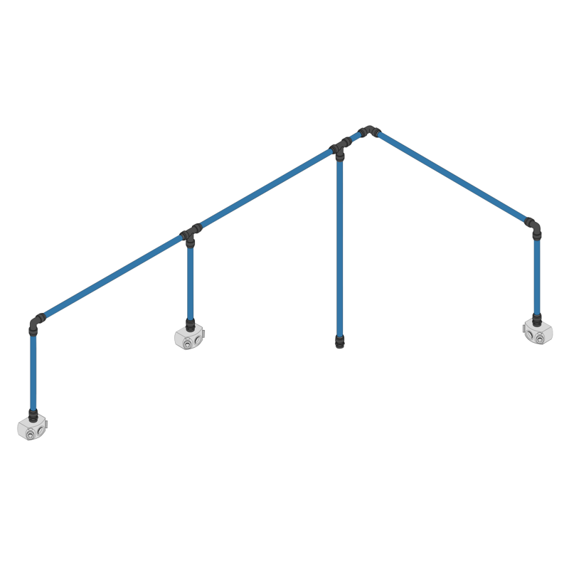 Sealey CASKIT328 John Guest 18m 3-Drop Air Supply System Kit 28mm