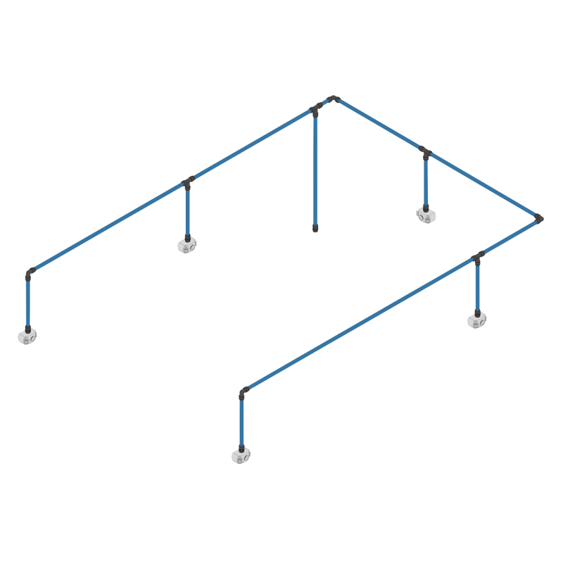 Sealey CASKIT528 John Guest 36m 5-Drop Air Supply System Kit 28mm