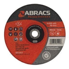 Abracs PHET12510FI 125mm x 1.0mm x 22mm F41 INOX Cutting Disc (Pack of 25)