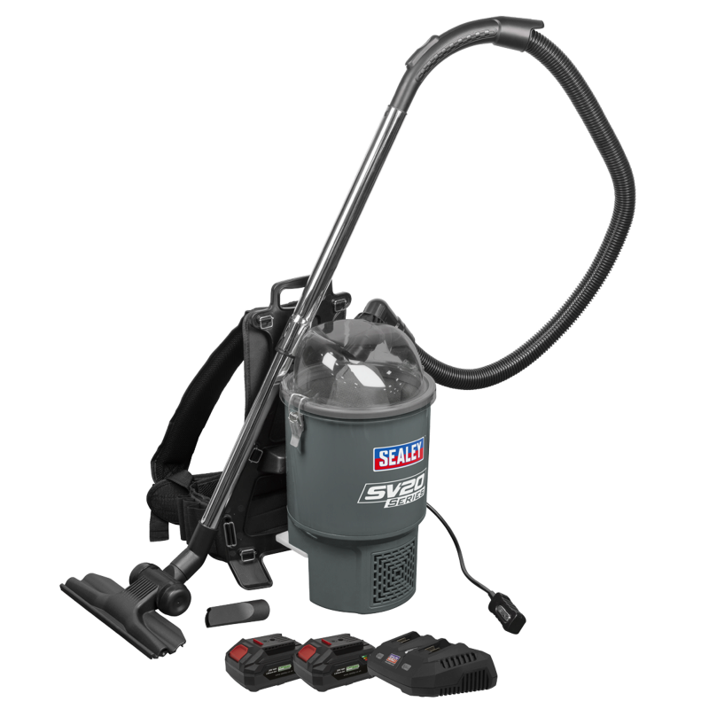 Sealey CP40VBVKIT Cordless Backpack Vacuum Kit SV20 Series 40V
