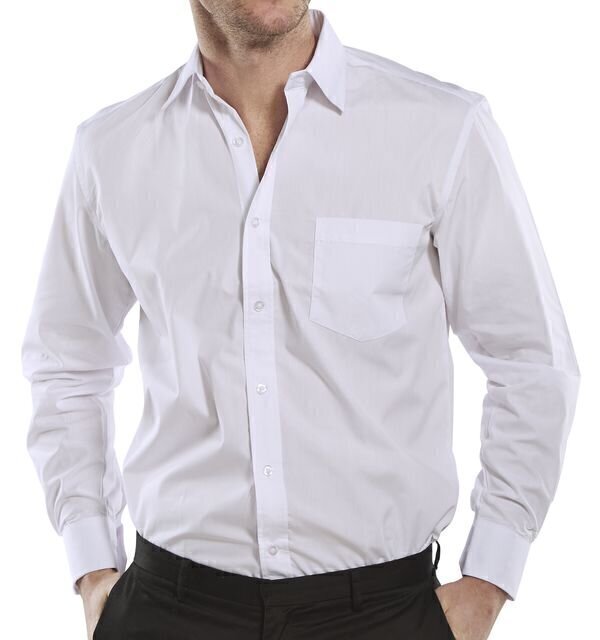 Classic Shirt Long Shirt White 17.5inch Neck
