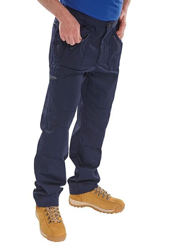 Click Action Work Trousers Navy Blue 38
