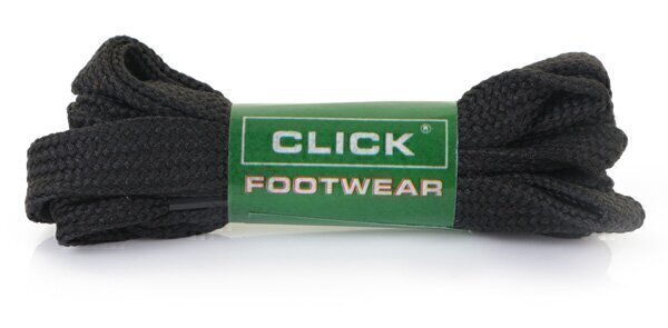 Click Flat Shoe Lace Black 70cm