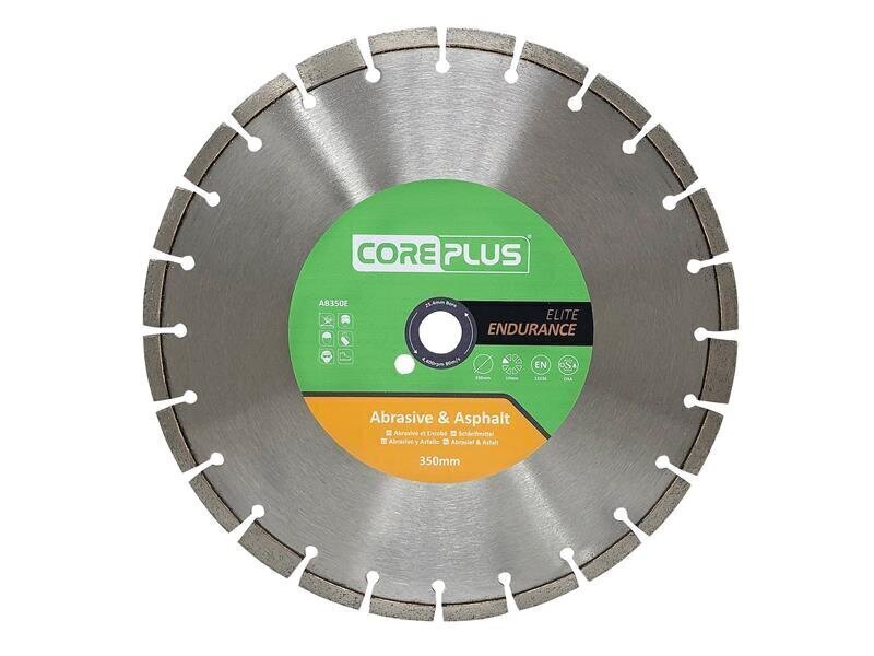 CorePlus AB350E Elite Abrasive  Asphalt Diamond Blade 350mm