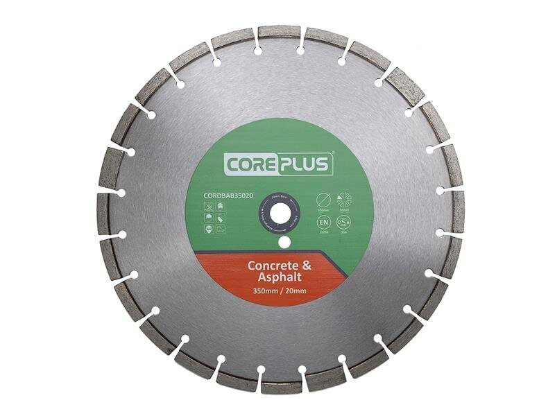 CorePlus Concrete  Asphalt Diamond Blade 350 x 20mm