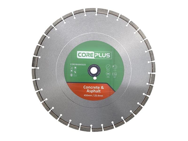 CorePlus Concrete Asphalt Diamond Blade 450 x 25mm