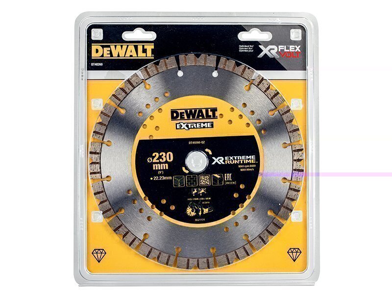 DEWALT DT40260 Extreme Diamond Cutting Blade 230 x 22.23mm