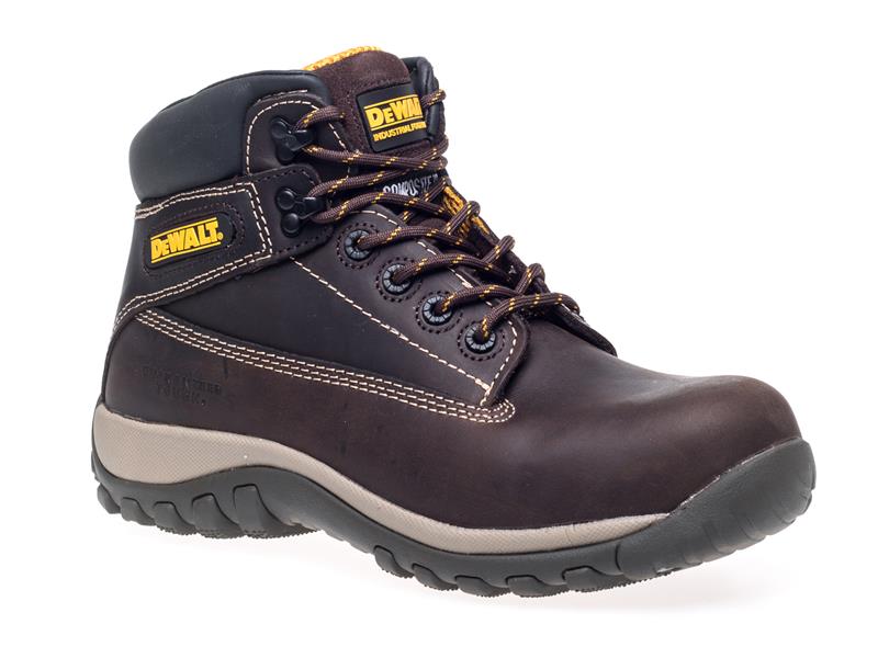 DEWALT Hammer Non Metallic Nubuck Boots Brown UK 9 EUR 43