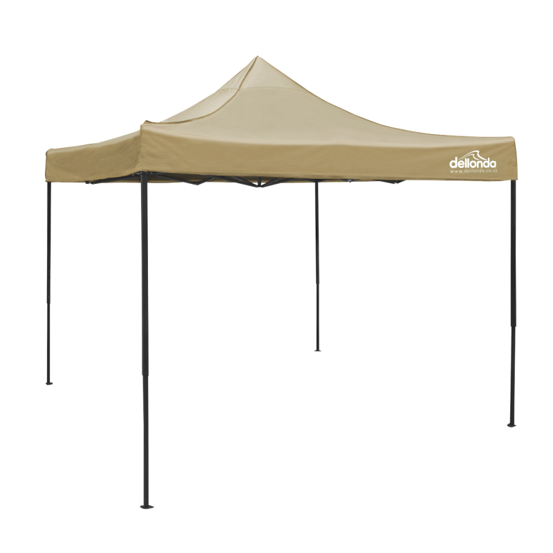 Sealey DG304 Dellonda 3x3m Pop-Up Gazebo Canopy with Water-Resistant Carry Bag, Stakes Weight Bags - Beige