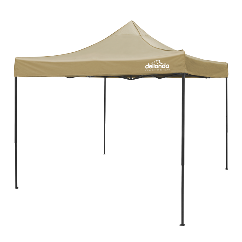 Sealey DG304 Dellonda 3x3m Pop-Up Gazebo Canopy with Water-Resistant Carry Bag, Stakes Weight Bags - Beige