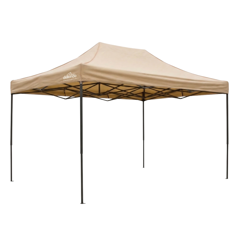Sealey DG305 Dellonda 3x4.5m Pop-Up Gazebo Canopy with Water-Resistant Carry Bag, Stakes  Weight Bags - Beige