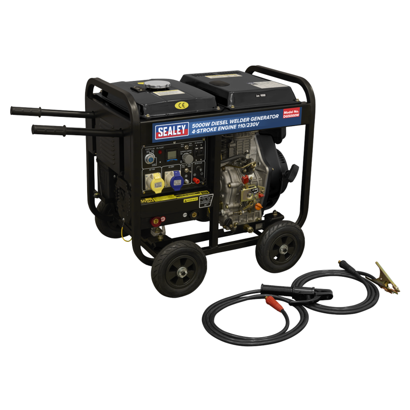 Sealey DG5000W 5000W Diesel Welder Generator 4-Stroke Engine 110/230V