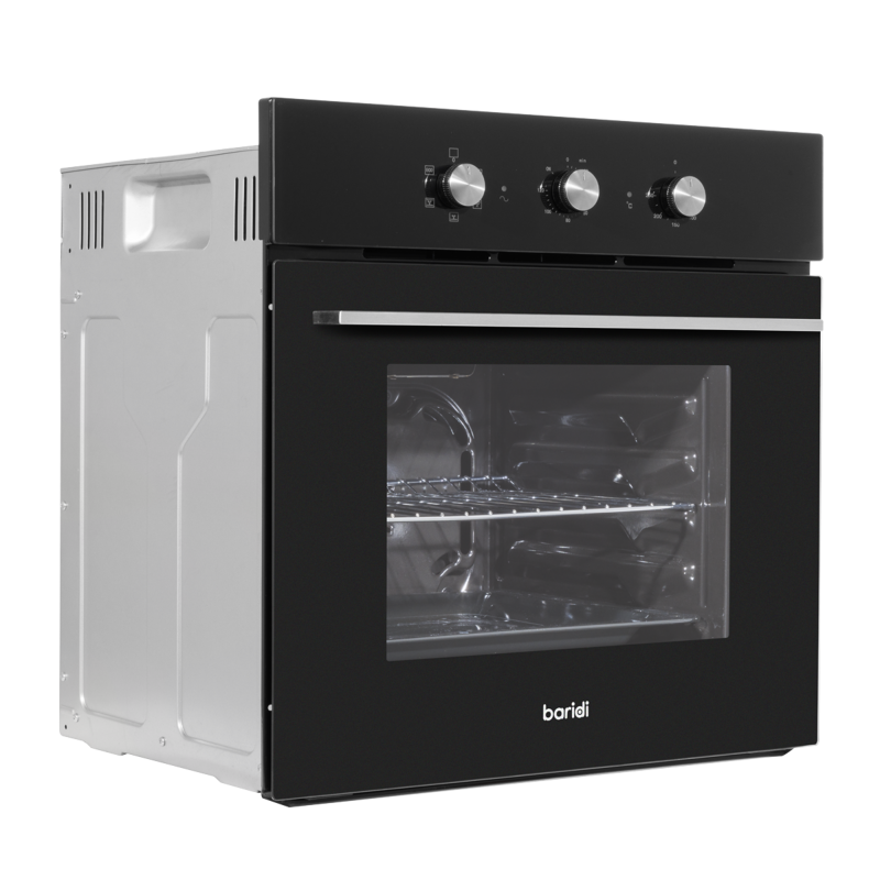 Sealey DH110 Baridi Built-In 5-Function Fan Assisted Oven with Timer 60cm, 55L Capacity - Black