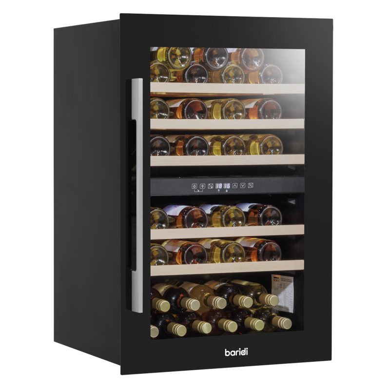 Sealey DH118 Baridi 57 Bottle Dual Zone Wine Fridge Cooler 60cm