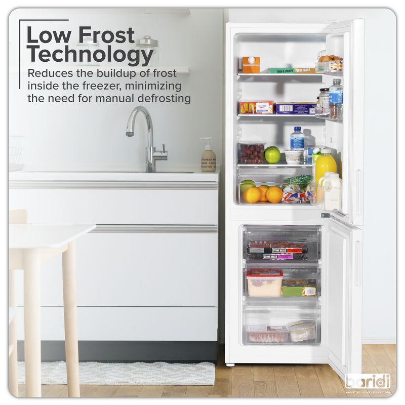 Sealey DH252 Baridi 70/30 Low Frost Fridge Freezer 157L Capacity - White